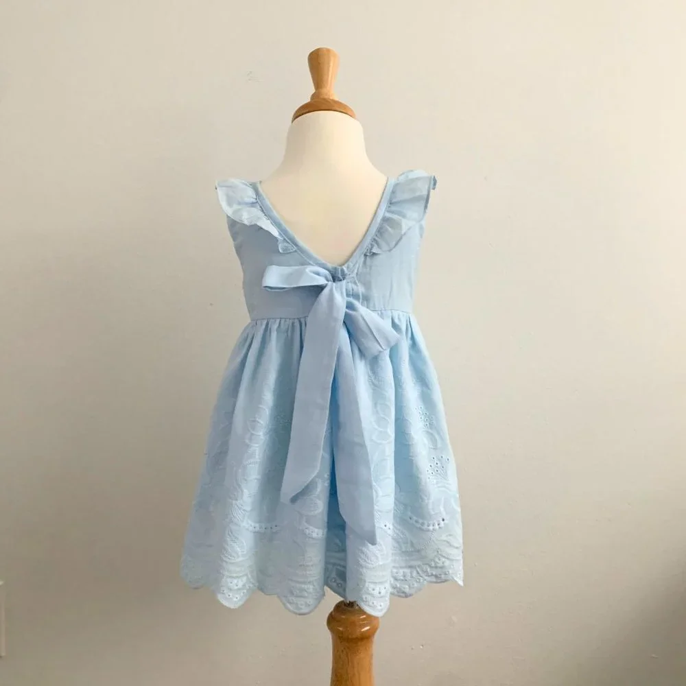 NWT Pretty Girls Sun Dress Eyelet Lace Embroidery Bohemian Spring & Summer 3T